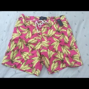 Abercrombie & Fitch Mens Swimsuit Shorts Med 32”